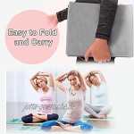 Yogamatte für Schmerzfreies Üben Faltbare Rutschfeste und Gelenkschonende Gymnastikmatte 6mm Dick Weich und Extra Gross 180x80cm