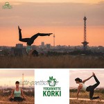 Yogamatte Korki inkl. 1€ für die Rettung der Meere rutschfest weich Kork & Naturkautschuk Fitnessmatte Gymnastikmatte nachhaltig 183 x 61 x 0,4