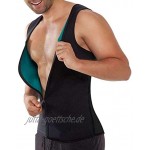 Baijiaye Herren Neopren-Schwitzweste Sauna-Weste Zipper Weste für Gewichtsverlust Shapewear Abnehmen Shirt Workout Suit