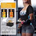 Bingrong Damen Sauna Effekt Anzug Fitness Taille Waist Trainer Neopren Shirt Top für Sport Workout Korsett Heiße Body Shaper