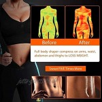 CYGGA Damen Neopren Abnehmen Heißen Sauna Schwitzanzug Ärmeln für Gewichtsverlust