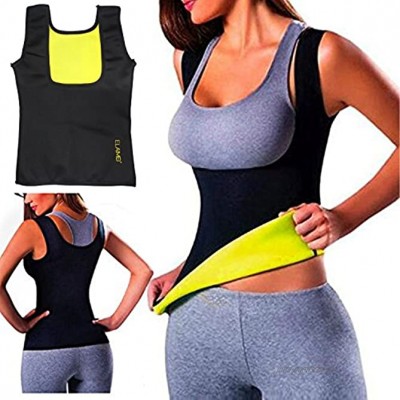 ELAIMEI Frauen Hot Sweat Body Shaper Tank Thermo Yoga Sauna Neopren Weste Fatburner Abnehmen Taille