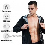 FLYGAGA Sweatshirt für Herren mit Sauna-Effekt zum schnellen Abnehmen von Fett und Fett