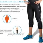 Gotoly Herren Neopren Abnehmen Sport Hose für Gewichtsverlust Hot Thermo Sauna Sweat Caprihose Fitness Workout Body Shaper