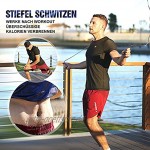 VENI MASEE Herren Sauna-Sweat-Shirt Slimming-Shapewear Comression-Fitness Slimmer-Saunasuits Body Shaper Workout Tank Top Polymer Trainer