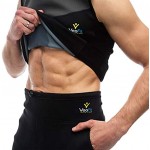 VEOFIT Schwitz Shirt Herren zum Abnehmen Perfekte Neopren Sauna Vest for Men für eine schnelle Gewichtsabnahme ohne Verlust der Muskelmass Größen S-XXXL- Bonus: Fitnessanleitung und Tragetasche