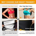 YERKOAD Sauna Schwitzen Taille Trimmer Oberschenkel für Frauen & Männer Gewichtsverlust Body Shaper Bauchkontrolle Taille Trainer Workout Gürtel