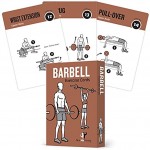 Exercise Cards Barbell By Newme Fitness Contains 50 Barbell Exercises Total Body Workout- Perfect For Home Workouts Your Personal Trainer Large Durable Waterproof 3.5X5 Cards