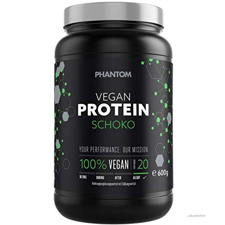 Phantom Athletics Unisex – Erwachsene Protein Shake Schoko Nahrungsergänzung 600 Gramm