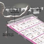 SPORTAXIS Laminiertes Körpergewicht-Workout-Poster mit farbigen Illustrationen Heim-Workout-Poster für Männer und Frauen Körpergewicht Fortgeschrittenes Heimtraining Wandposter 45,7 x 68,6 cm