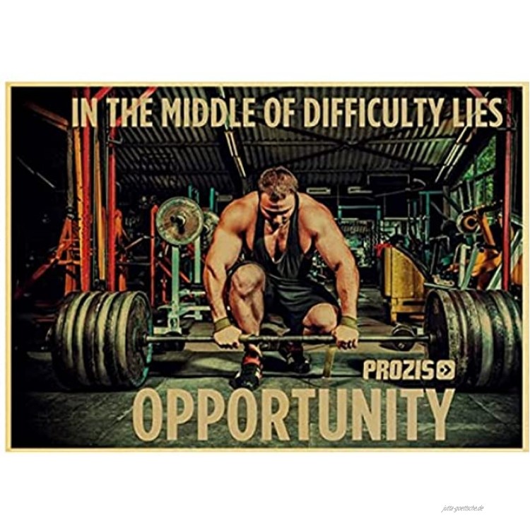 zhangdiandian Plakat Arnold Schwarzenegger Plakat Bodybuilding Fitness Gym Workout Plakat Malerei Wandkunst Für Wohnzimmer Dekor 50 × 70 cm Ohne Rahmen