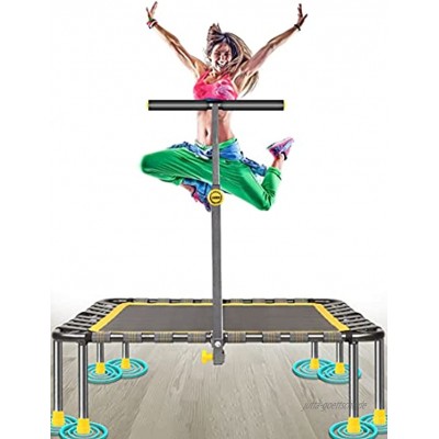 Fitness Trampolin Max. Laden Sie 220lbs Einfache Installation Klappbar Mini Trampoline für Kinder Indoor Zuhause Jumping