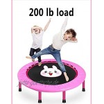 KANGLE-DERI 40-Zoll-Fitness-Mini-Trampolin Indoor-Rebounder für Kinder der Beste Aerobic-Fitness-Trainer die Höchstgrenze liegt bei 200 Pfund.