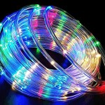 POHOVE LED-Trampolin-Lichter 16 Farben mit Fernbedienung 3,6 m Mini-Trampolin-Lichter für Strandspiel Spike-Spiel