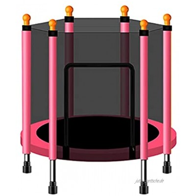QinWenYan Mini-Trampolin Große 140 cm Indoor Trampolin mit Erwachsenen Kinder springende Bett Outdoor Trampoline Übungsbett Fitnessgeräte für Draußen Farbe : Pink Size : 140x30cm