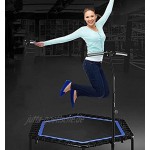 VTAMIN Indoor-Fitness Mini mit Hantrail-Verstellbarer Übung ruhiger und sicherer Sprung for Erwachsene Color : Blue Size : 53in