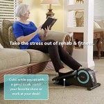 Cubii Jr: Desk Elliptical w Built In Display Monitor Easy Assembly Quiet & Compact Adjustable Resistance