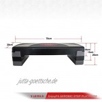 EnjoyFit Aerobic Steppbrett XL Premium Extra Groß Inkl. 3-Fach Höhenverstellbarer Stepper 78 x 30 x 10 15 20 cm Stepbench in 3 Farbig