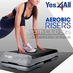 Yes4All Aerobic-Trainings-Plattform mit 4 verstellbaren Erhöhungen und zusätzlichen Erhöhungsoptionen