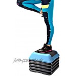 ZzheHou Aerobic Step Plattform Plattform for Step Aerobic Fitness Pedal Heimsportgeräte rutschfeste Einstellbare Höhe Farbe : Blau Size : 40x40cm