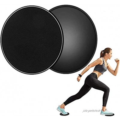Core Sliders,Fitness Gleitscheiben 2 Stück Sport Doppelseitige Gliding Discs für Teppich- und Hartböden,Kern Übung Sliders für Home Gym Bauchmuskeltraining Ganzkörpertraining