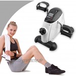 OUTAD Mini-Bike Heimtrainer Arm und Beintrainer Pedaltrainer Bewegungstrainer mit Trainingscomputer für Erwachsene und Senioren