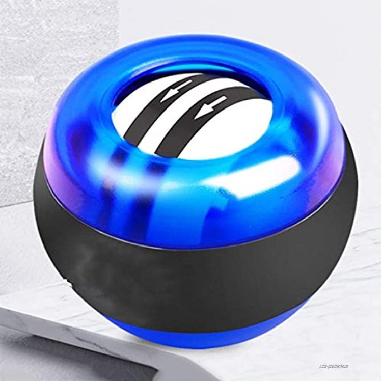 Gyroskopischer handtrainer Ball Gyro Ball mit Handgelenkstärke Fitness-Gyroskop Dekompressionsgeräte für Stärkere Armfinger Handgelenksknochen und Muskeln Color : Blue