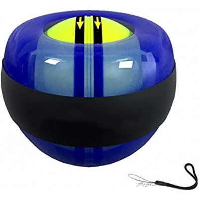 Gyroskopischer handtrainer Ball Handgelenkball Spinner Gyro Ball Unterarmtrainer Handstärker für Stärkere Handgelenksknochen und Muskeln Color : Blue