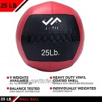 JFIT Wand-Medizinball – 10 Gewichtsoptionen 1,8 kg – 13,6 kg – Training Cardio Rumpfmuskulatur – langlebige Wandbälle für TRX Stretching Crossfit Fitnessstudios