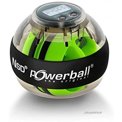 Powerball Autostart Max gyroskopischer Handtrainer inkl. Aufziehmechanik und Drehzahlmesser transparent-grau das Original von Kernpower