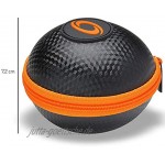 Powerball Kernpower® Original Case Hülle Etui für Fast alle Original Modelle stoßfeste Transport-Tasche mit Reißverschluss anthrazit orange