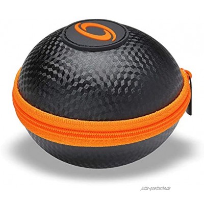 Powerball Kernpower® Original Case Hülle Etui für Fast alle Original Modelle stoßfeste Transport-Tasche mit Reißverschluss anthrazit orange