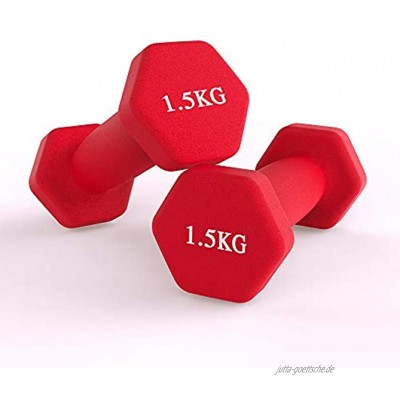 Neopren-Hanteln für Zuhause Fitnessstudio Fitness 2 Stück – 1 kg