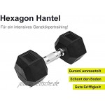 Sporttrend 24 Hexagon Hantel 1-30 kg | sechseckige Kurzhantel Hantelstange für EIN intensives Ganzkörpertraining