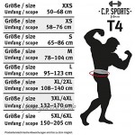 C.P. Sports Profi Set – Gewichthebergürtel Leder + Zughilfen | Bodybuilding Powerlifting Krafttraining Weightlifting Fitness Gym Sport | Schwarz für Männer und Frauen XS