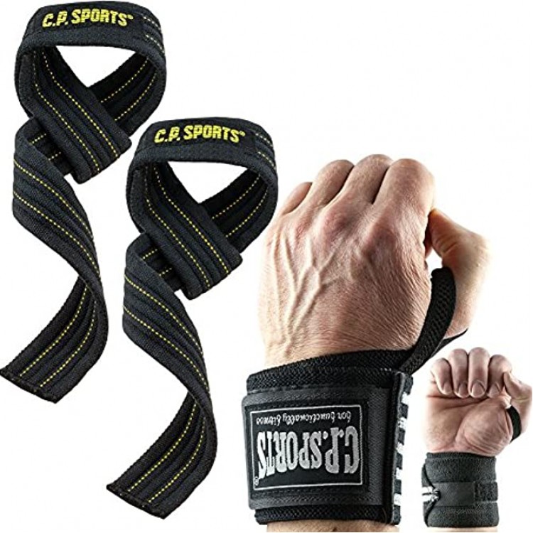 C.P.Sports Hardcore-Set T11-1 T20-1 Zughilfe + Strongman Handgelenkbandage