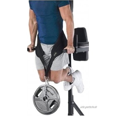 Grofitness Dip-Gürtel mit Kette Gewichtheben Taillen-Stützgürtel Bodybuilding Fitnessstudio Workout Klimmzug-Kette Dip-Gürtel