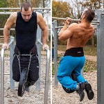 Raigeki Fitness Dip Gürtel mit Kette 106cm Stahlkette + Trainingspläne Gewichte Gürtel für Krafttraining Bodybuilding Gewichtheben & Klimmzüge für Frauen und Männer