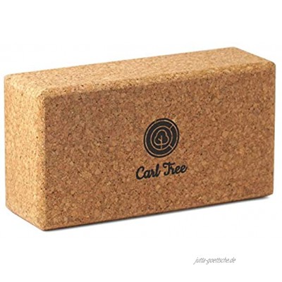 Carl Tree ® Kork Yoga Block aus 100% Naturkork 23 x 12 x 7,5 cm ökologisch hergestellt Korkblock für Yoga und Pilates