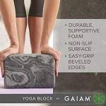 Gaiam Yoga-Block – stützender Latex-freier Eva-Schaum weiche rutschfeste Oberfläche für Yoga Pilates Meditation