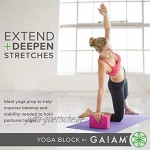 Gaiam Yoga-Block – stützender Latex-freier Eva-Schaum weiche rutschfeste Oberfläche für Yoga Pilates Meditation