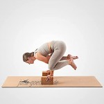 G.O.A.T Yoga Block Yogablock Kork | Yogablock Cork 2er Set aus Naturkork | Yogaklotz 7.5cm x 14 cm x 23 cm umweltfreundlich rutschfest