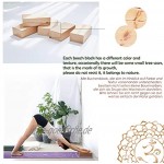 GOLDEN Yoga Block rutschfest ökologisch Yoga Block aus Buche 100% Natur Yogaklotz für Yoga Anfänger Meditiation Pilates Fitness Zubehör Hilfmittel