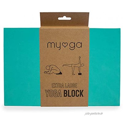 Myga Extra großer Schaum-Yoga-Blöcke Yoga-Stein mit hoher Dichte Leichter geruchsresistenter feuchtigkeitsbeständiger Pilates