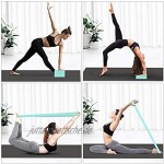 Ryaco 2pcs Yogablock mit 1.8m Yogagurt Yoga Blöcke Yoga Klotz Korkblock Set Yoga Pilates Training Dehnübungen Yoga Block für Anfänger und Fortgeschrittene