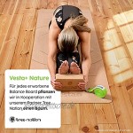 Vesta+ Yogablock Kork + Fitness APP Yoga Klotz aus ökologischem Naturkork Dein Rutschfester & nachhaltiger Yoga Block Kork Der Fitness Block für das Plus in Deinem Workout.