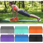 WEARRR 1 2 stücke Yoga Blöcke Latex-frei rutschfeste Oberfläche Bunte Yoga Pilates Outdoor Fitness Tools Training Körperformung Training Color : Purple