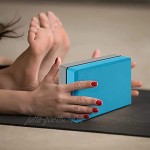 Yoga-Blöcke Yoga-Blöcke mit Yoga-Gürtel Eva Foam Übungs-Yoga-Blöcke Steine ​​​​für Dehnungsflexibilitätsausrichtung Einfach zu üben Farbe: Blau Größe: Einheitsgröße