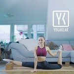 YOGAKLAR Yogablock aus Naturkork – stabiler rutschfester plastikfreier und nachhaltiger Yogaklotz für zahlreiche Anwendungen wie Yoga Fitness und Pilates für Anfänger und Fortgeschrittene