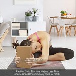 zicheng maoyi Yoga Block Kork 2er Set aus 100% Naturkork,Korkblock für Yoga,Fitness Pilates Training | Yoga-Block für Anfänger und Fortgeschrittene Stabil & rutschfest